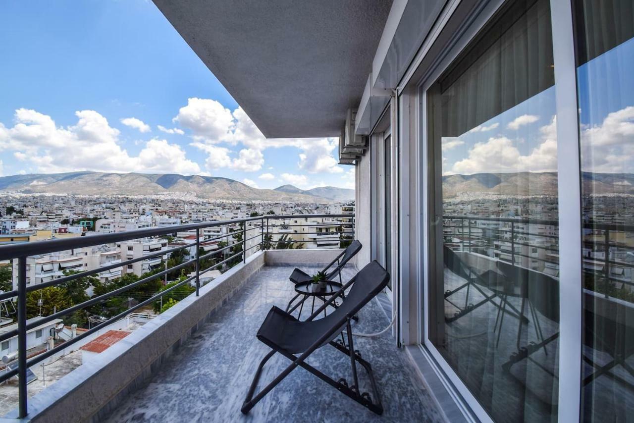 Penthouse 3Bd Apt W/ Sea-View In Athenian Riviera Leilighet Eksteriør bilde